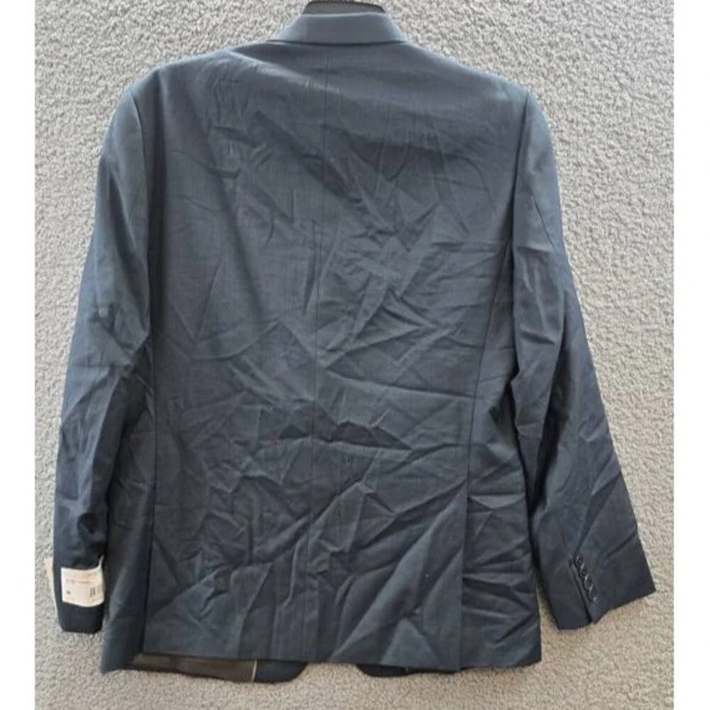 Calvin Klein Slim Fit Wool Blend Stretch Suit Separate Jacket Men's 44L Green